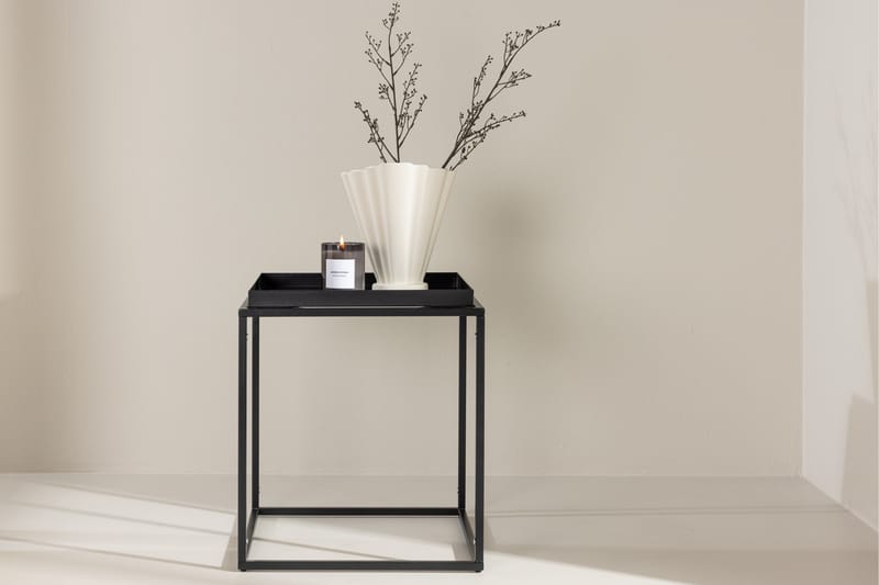 Porto sidebord, 45x45 cm - svart - Møbler - Borde - Aflastningsbord - Lampebord