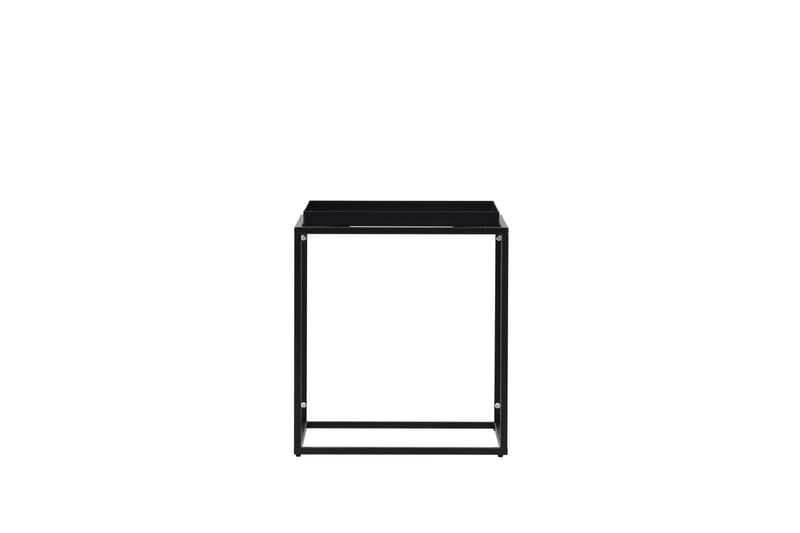 Porto sidebord, 45x45 cm - svart - Møbler - Borde - Aflastningsbord - Lampebord