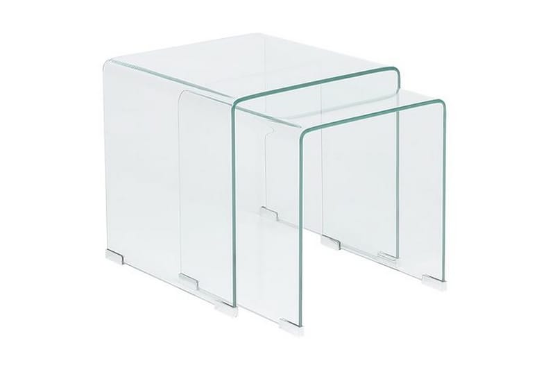 Prestina sidebord 2-stk - Gennemsigtig - Møbler - Borde - Aflastningsbord - Lampebord