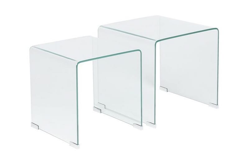 Prestina sidebord 2-stk - Gennemsigtig - Møbler - Borde - Aflastningsbord - Lampebord