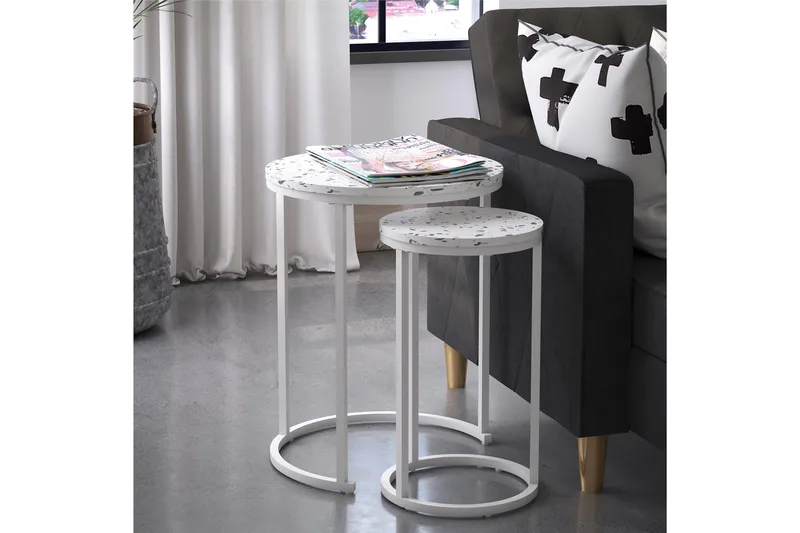 Revazi Sidebord - Terrazzo - Møbler - Borde - Aflastningsbord - Lampebord