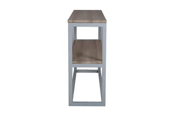 Rise Sidebord 110 cm med Hylde - Lysebrun/Grå - Møbler - Borde - Aflastningsbord - Lampebord