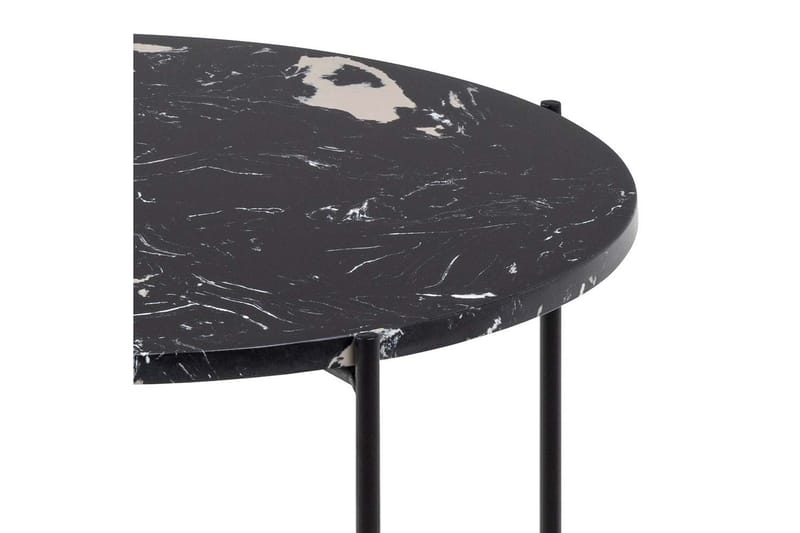 Sakchan Sidebord 52 cm Rund - Sort - Møbler - Borde - Aflastningsbord - Lampebord