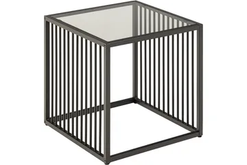 Saklani Sidebord 40x40 cm - Grå - Møbler - Borde - Aflastningsbord - Lampebord