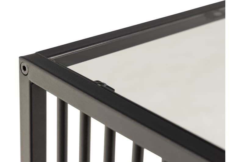 Saklani Sidebord 40x40 cm - Grå - Lampebord - Bakkebord & små borde