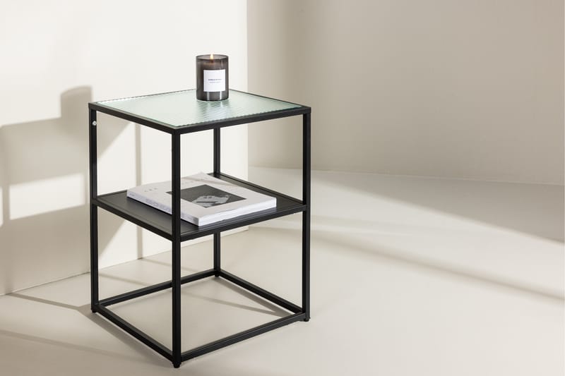 Sao Paulo Sidebord 40x40 cm - Sort - Møbler - Borde - Aflastningsbord - Lampebord