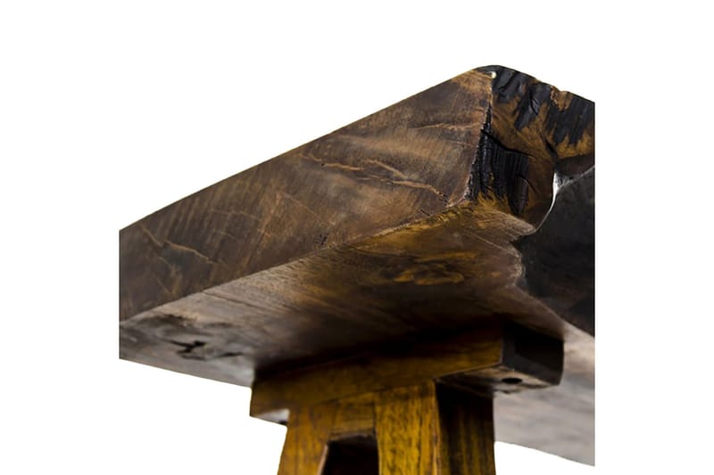 Sewara Sidebord 110 cm - Valnød / Mørkebrun / Hvid - Lampebord - Bakkebord & små borde