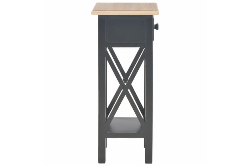 Sidebord 27 X 27 X 65,5 Cm Træ Sort - Sort - Møbler - Borde - Aflastningsbord - Lampebord