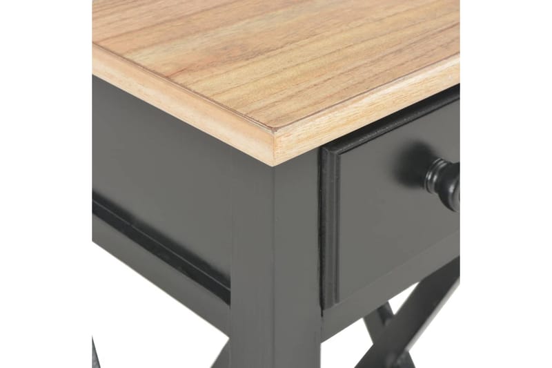 Sidebord 27 X 27 X 65,5 Cm Træ Sort - Sort - Møbler - Borde - Aflastningsbord - Lampebord