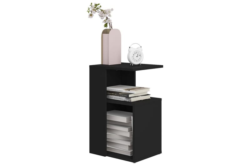 sidebord 36x30x56 cm spånplade sort - Sort - Møbler - Borde - Aflastningsbord - Lampebord