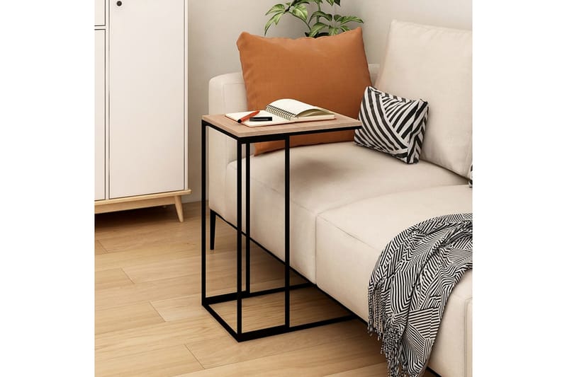 sidebord 40x30x59 cm spånplade sort - Sort - Møbler - Borde - Aflastningsbord - Lampebord