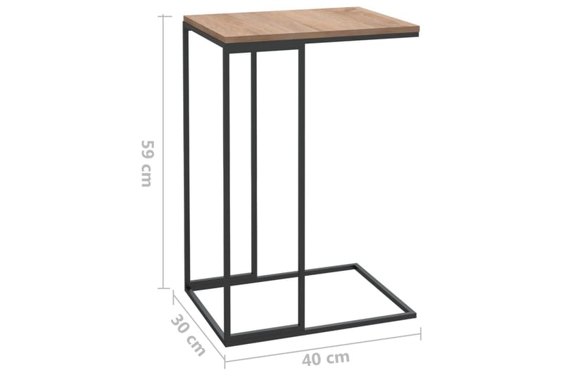 sidebord 40x30x59 cm spånplade sort - Sort - Møbler - Borde - Aflastningsbord - Lampebord