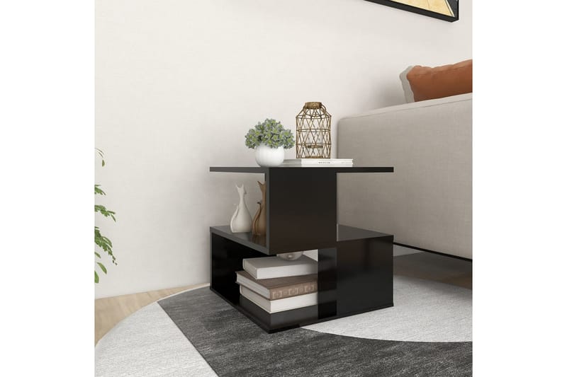 sidebord 40x40x40 cm spånplade sort - Sort - Lampebord - Bakkebord & små borde