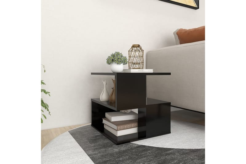 sidebord 40x40x40 cm spånplade sort - Sort - Møbler - Borde - Aflastningsbord - Lampebord