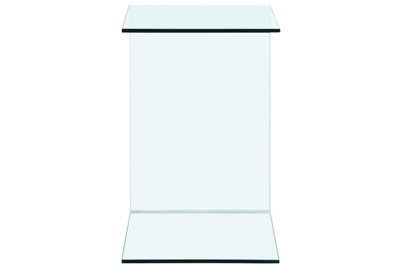 sidebord 40x40x60 cm hærdet glas - Gennemsigtig - Møbler - Borde - Aflastningsbord - Lampebord