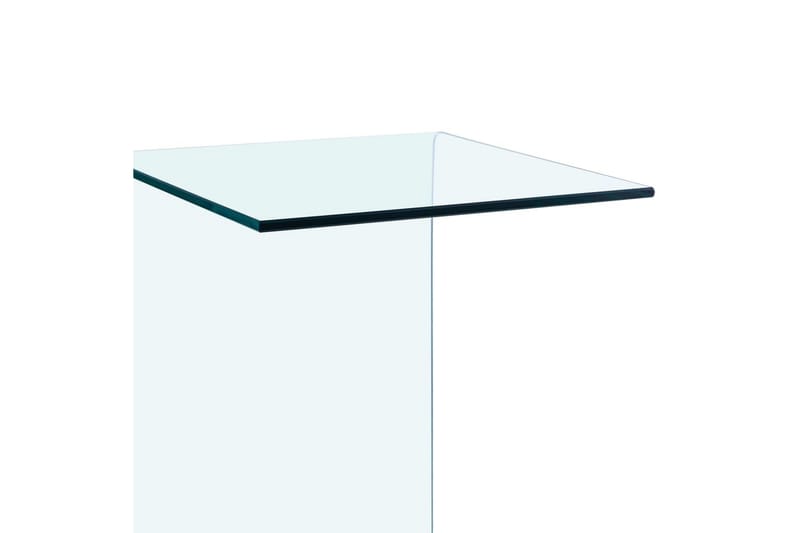 sidebord 40x40x60 cm hærdet glas - Gennemsigtig - Lampebord - Bakkebord & små borde