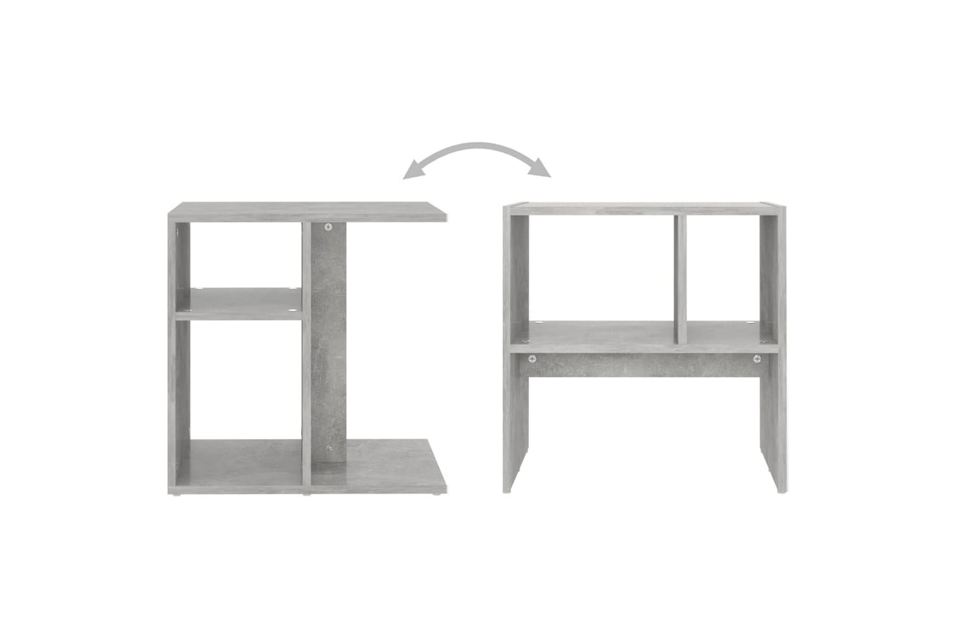 sidebord 50x30x50 cm spånplade betongrå - Grå - Møbler - Borde - Aflastningsbord - Lampebord
