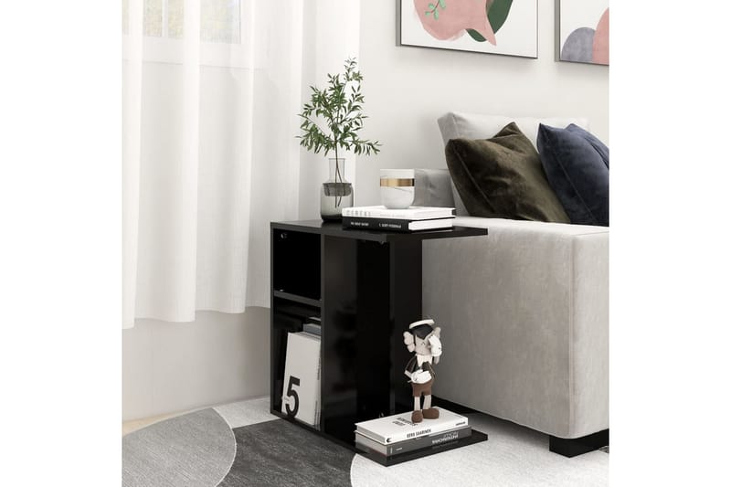 sidebord 50x30x50 cm spånplade sort - Sort - Møbler - Borde - Aflastningsbord - Lampebord