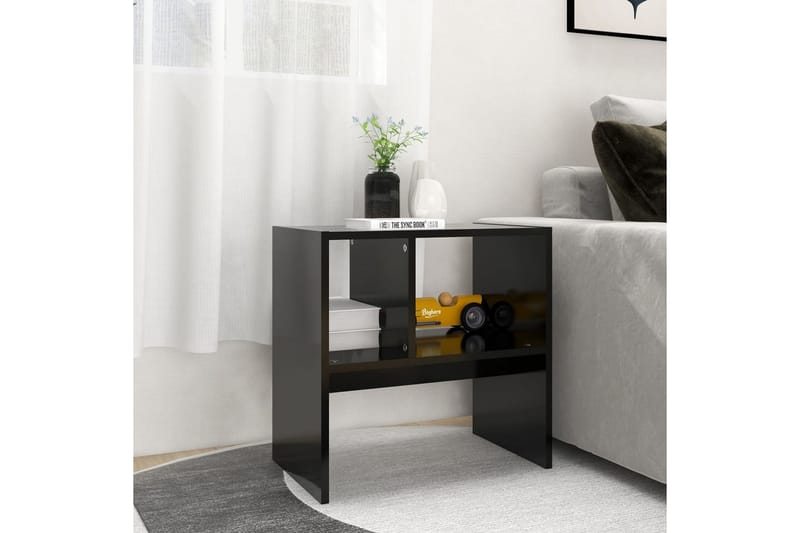 sidebord 50x30x50 cm spånplade sort - Sort - Møbler - Borde - Aflastningsbord - Lampebord