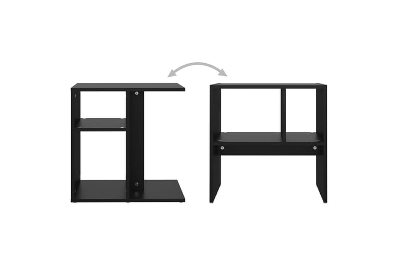 sidebord 50x30x50 cm spånplade sort - Sort - Møbler - Borde - Aflastningsbord - Lampebord