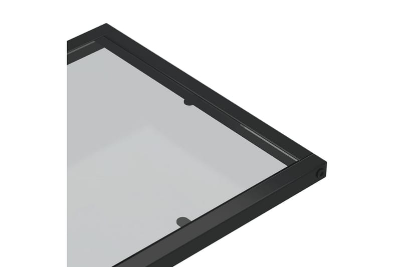 sidebord 50x35x65 cm hærdet glas sort - Sort - Møbler - Borde - Aflastningsbord - Lampebord