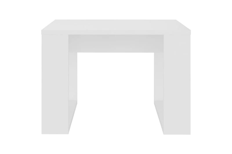 sidebord 50x50x35 cm spånplade hvid - Hvid - Lampebord - Bakkebord & små borde