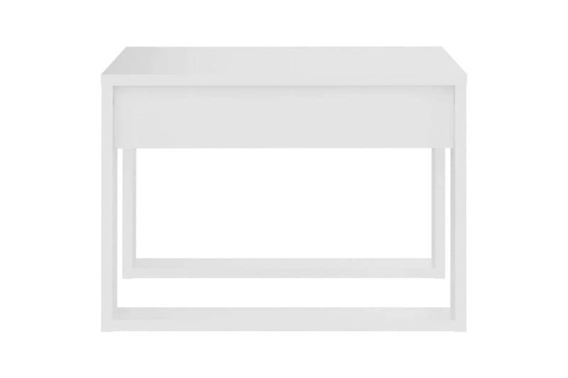 sidebord 50x50x35 cm spånplade hvid - Hvid - Møbler - Borde - Aflastningsbord - Lampebord