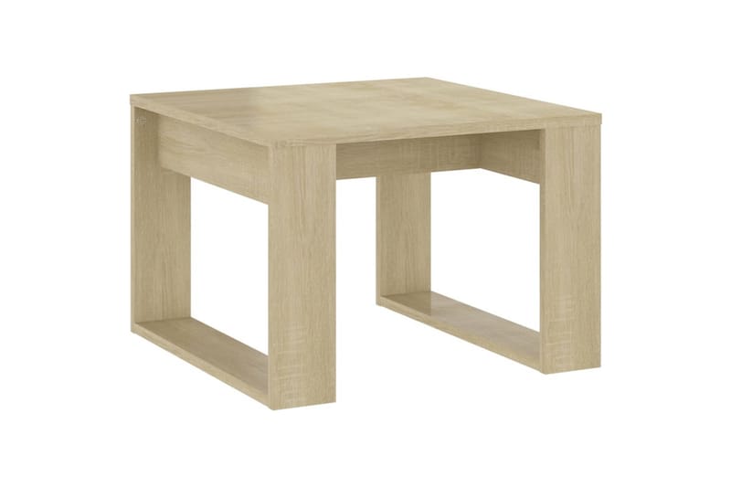 sidebord 50x50x35 cm spånplade sonoma-eg - Brun - Møbler - Borde - Aflastningsbord - Lampebord