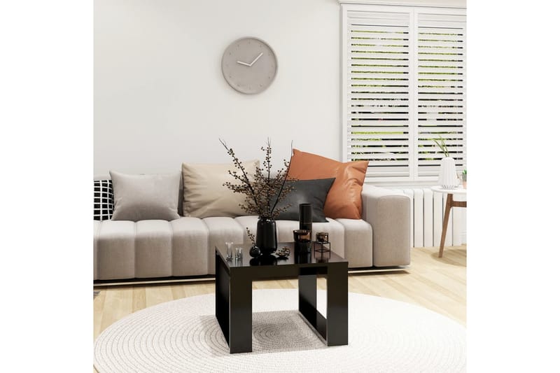 sidebord 50x50x35 cm spånplade sort - Sort - Møbler - Borde - Aflastningsbord - Lampebord