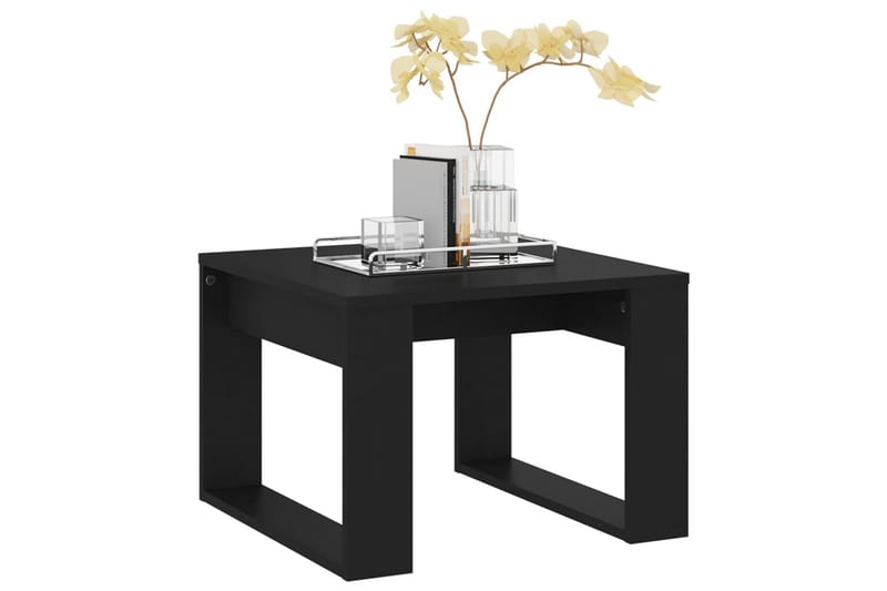 sidebord 50x50x35 cm spånplade sort - Sort - Møbler - Borde - Aflastningsbord - Lampebord