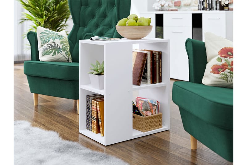Sidebord  52 cm - Hvid - Møbler - Borde - Aflastningsbord - Lampebord
