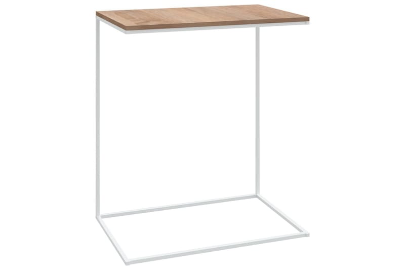 sidebord 55x35x66 cm spånplade hvid - Hvid - Lampebord - Bakkebord & små borde