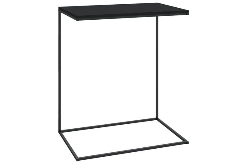 sidebord 55x35x66 cm spånplade sort - Sort - Lampebord - Bakkebord & små borde