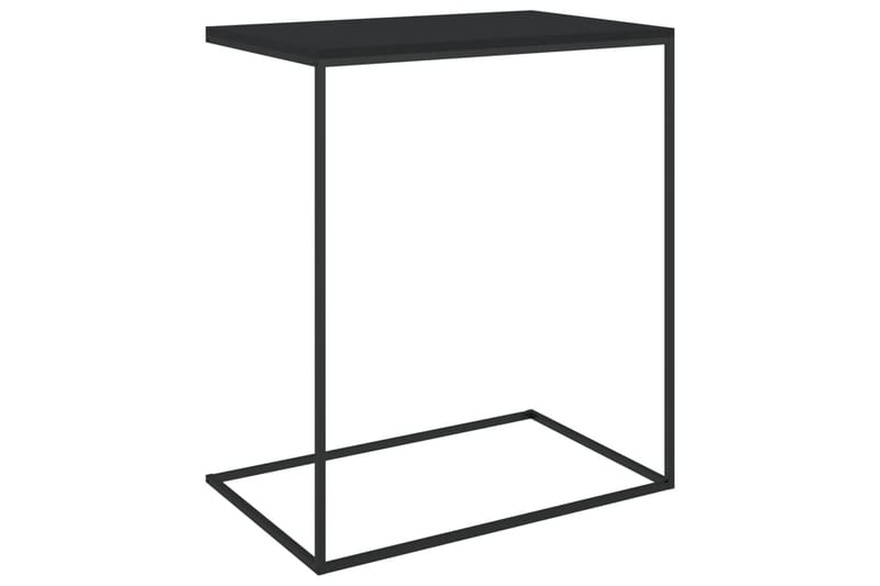 sidebord 55x35x66 cm spånplade sort - Sort - Lampebord - Bakkebord & små borde