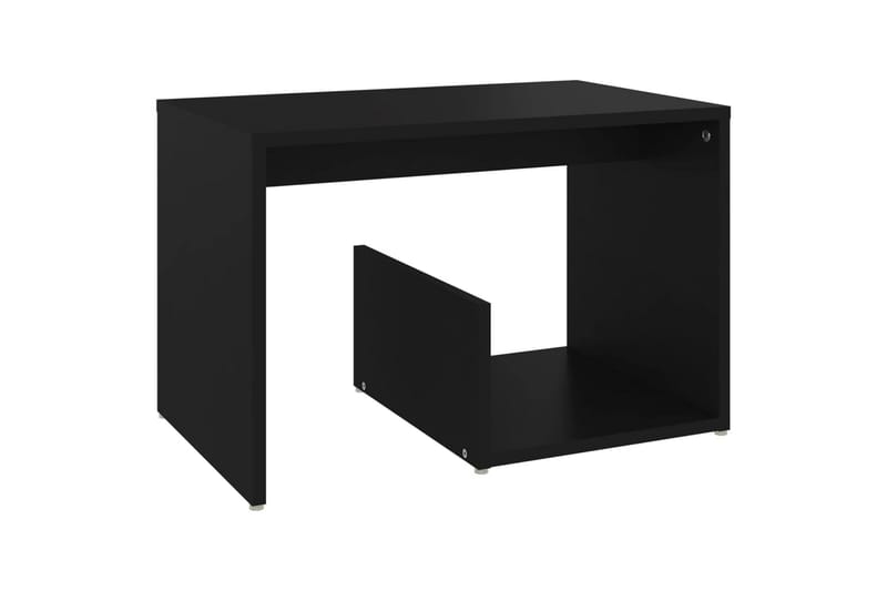 sidebord 59x36x38 cm spånplade sort - Sort - Møbler - Borde - Aflastningsbord - Lampebord