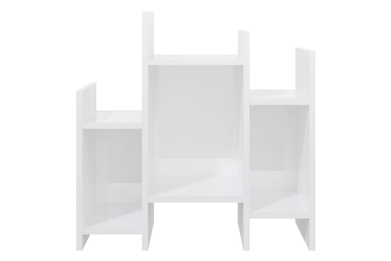 sideskab 60x26x60 cm spånplade hvid højglans - Hvid - Lampebord - Bakkebord & små borde