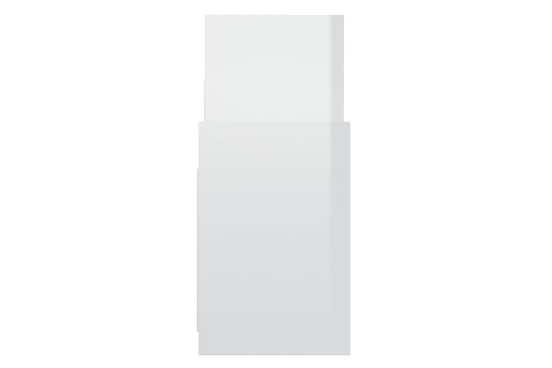 sideskab 60x26x60 cm spånplade hvid højglans - Hvid - Lampebord - Bakkebord & små borde