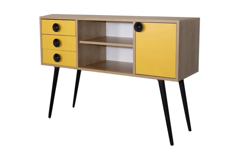 Sidobord Guld|Ek|Gul, undefined