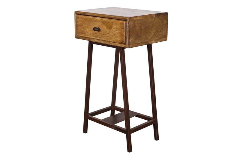 Skybox Sidebord 45 cm - Natur/Metal - Møbler - Borde - Aflastningsbord - Lampebord