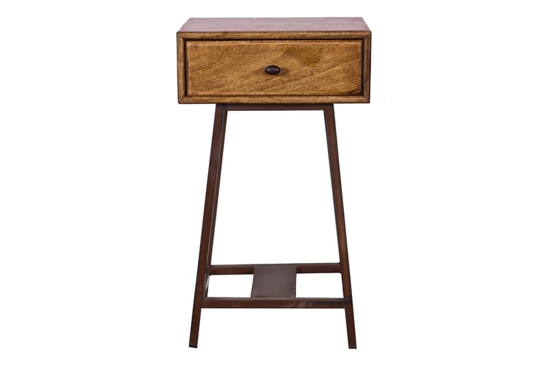 Skybox Sidebord 45 cm - Natur/Metal - Møbler - Borde - Aflastningsbord - Lampebord
