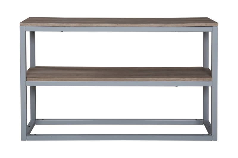 Smirre Sidebord 110 cm med Hylde - Lysebrun/Grå - Lampebord - Bakkebord & små borde