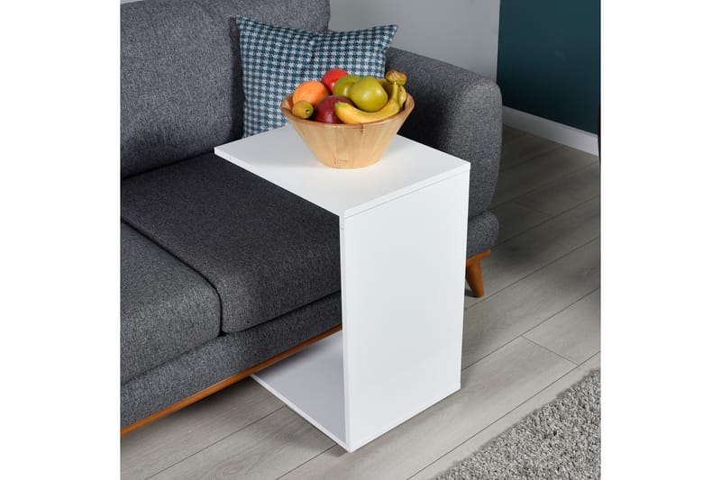 Sofabord Hvid højglans - Møbler - Borde - Aflastningsbord - Lampebord
