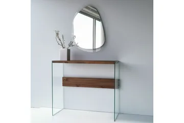 Thorold Sidebord 91 cm - Mørkebrun / Hærdet glas - Møbler - Borde - Aflastningsbord - Lampebord