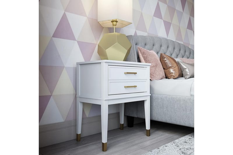 Westerleigh Sidebord 60 cm Hvid - Møbler - Borde - Aflastningsbord - Lampebord
