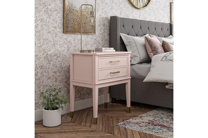 Westerleigh Sidebord 60 cm Lyserød - Møbler - Borde - Aflastningsbord - Lampebord