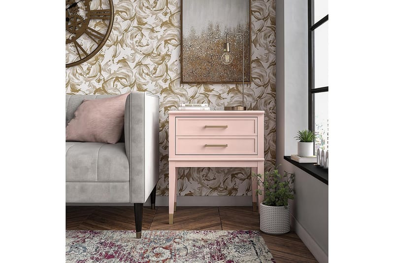 Westerleigh Sidebord 60 cm Lyserød - Møbler - Borde - Aflastningsbord - Lampebord
