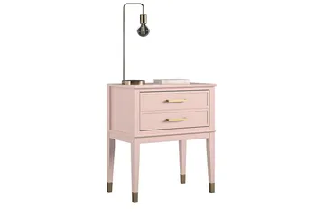 Westerleigh Sidebord 60 cm Lyserød - Møbler - Borde - Aflastningsbord - Lampebord