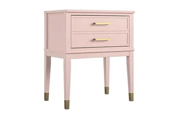 Westerleigh Sidebord 60 cm Lyserød - Møbler - Borde - Aflastningsbord - Lampebord