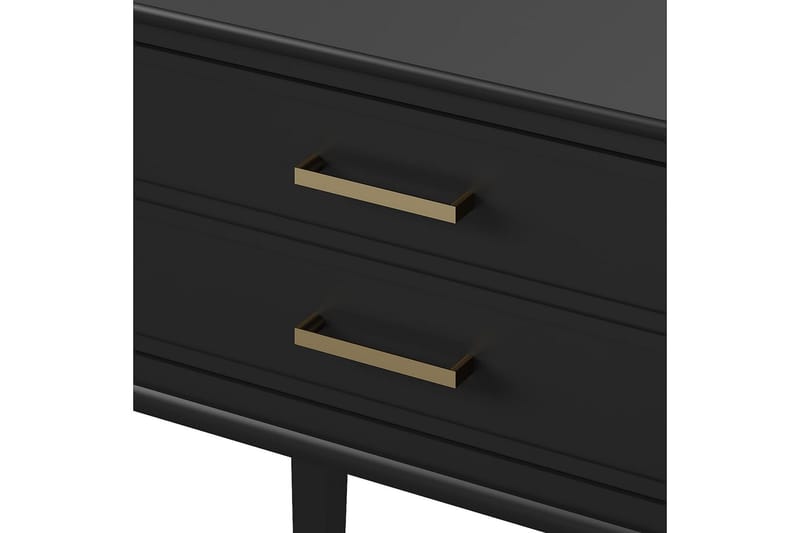 Westerleigh Sidebord 60 cm Sort/Guld - Møbler - Borde - Aflastningsbord - Lampebord