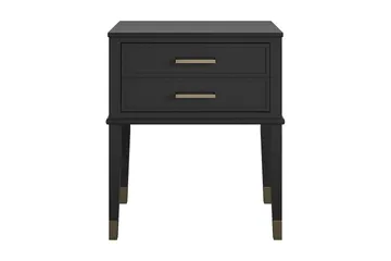 Westerleigh Sidebord 60 cm Sort/Guld - Møbler - Borde - Aflastningsbord - Lampebord